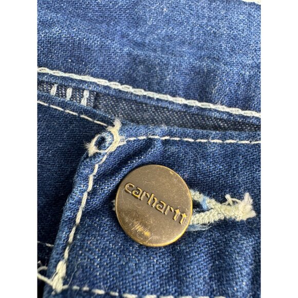 Carhartt Men Dungaree Fit Work Uniform Denim Jeans 29X30 - Picture 6 of 7